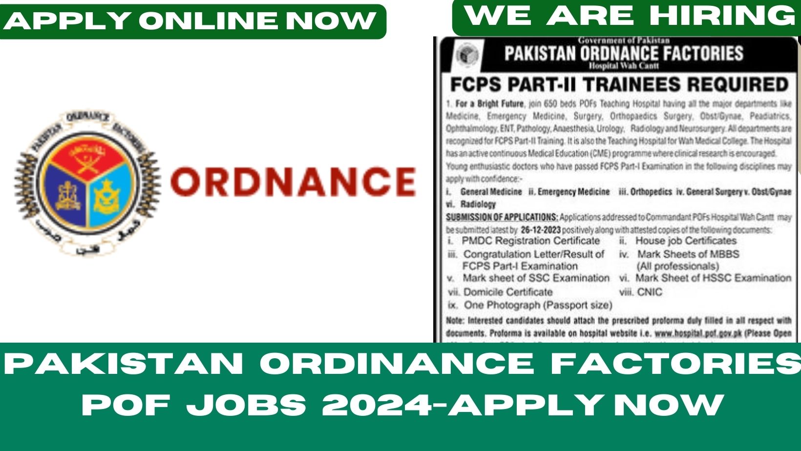 Pakistan-ordinance-factories-pof-jobs
