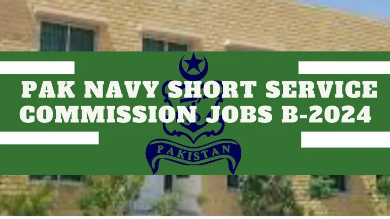 Pak Navy Short Service Commission Jobs